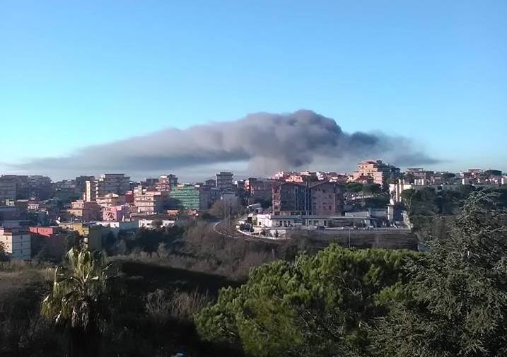 fuoco a Roma
